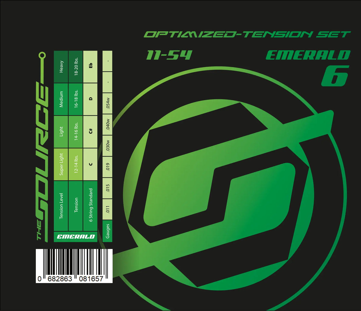 String Source Optimized Tension Sets - Emerald - Northerner Guitars