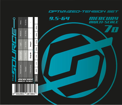 String Source Optimized Tension Sets - Mercury Fanned Fret - Northerner Guitars