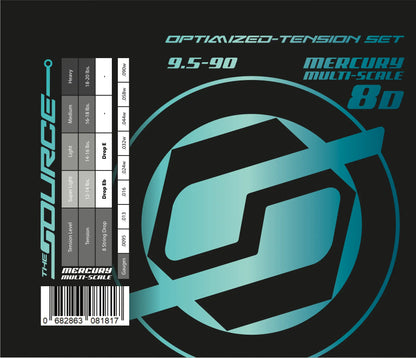 String Source Optimized Tension Sets - Mercury Fanned Fret - Northerner Guitars