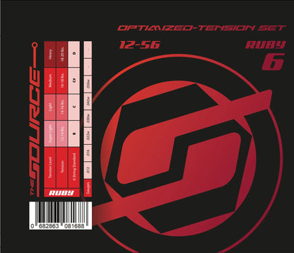 String Source Optimized Tension Sets - Ruby - Northerner Guitars