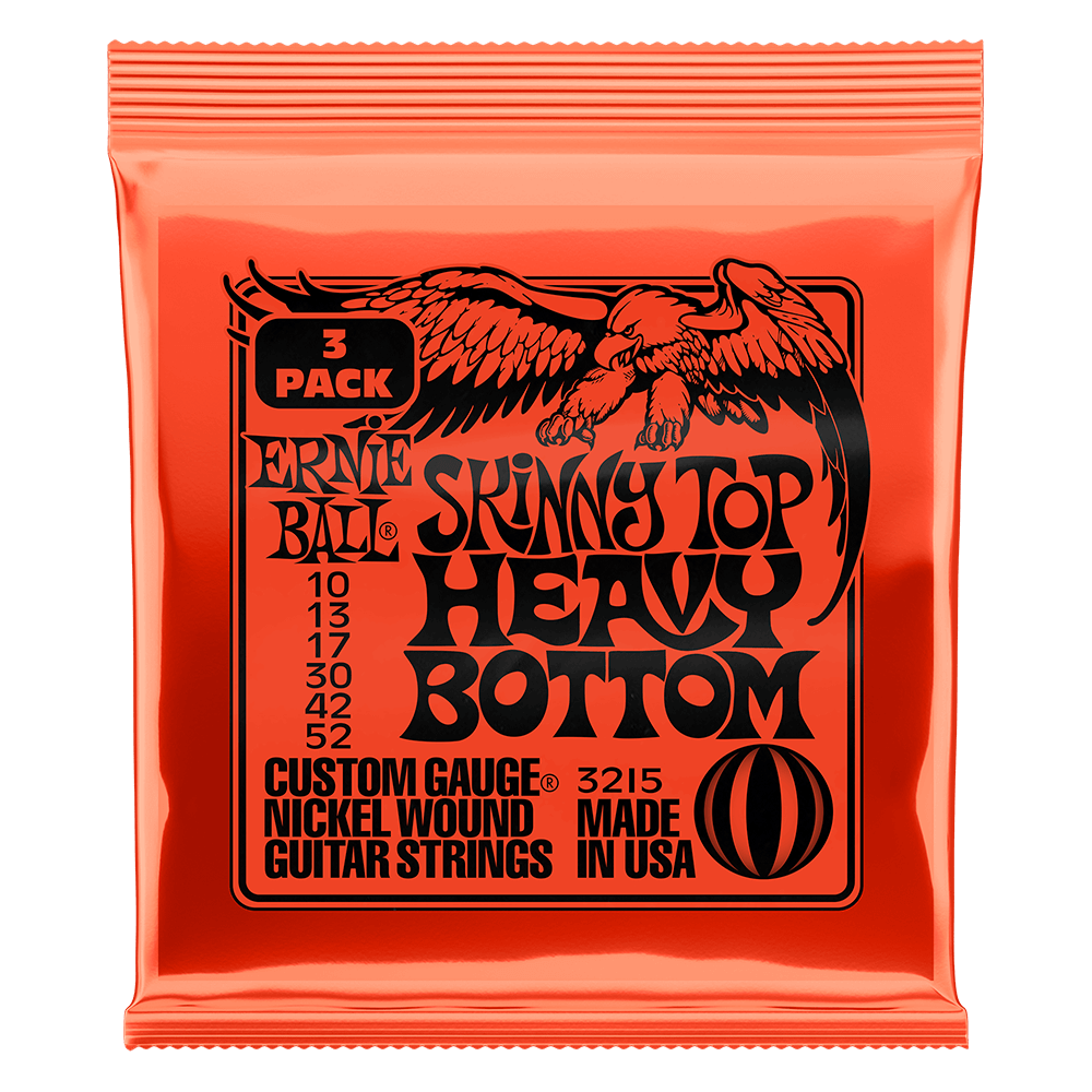 Ernie Ball Skinny Top Heavy Bottom .010 - .052 3-Pack