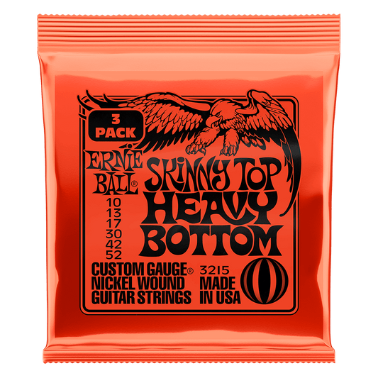 Ernie Ball Skinny Top Heavy Bottom .010 - .052 3-Pack
