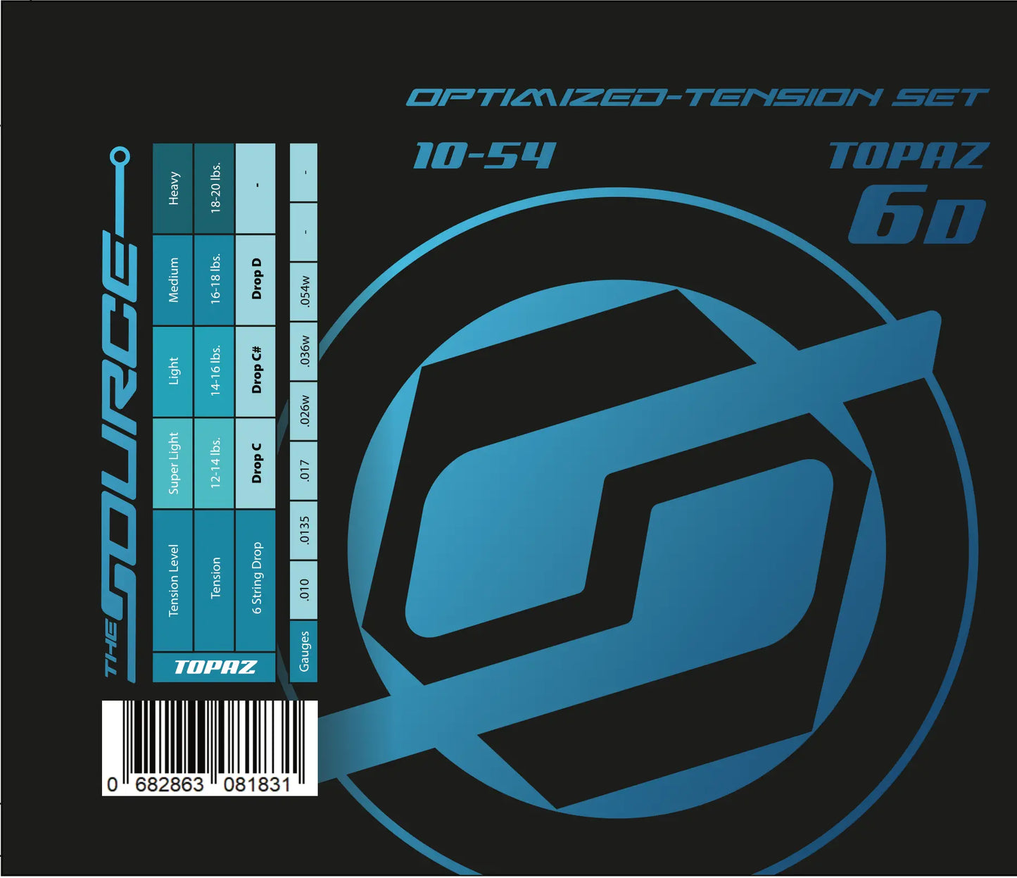 String Source Optimized Tension Sets - Topaz - Northerner Guitars